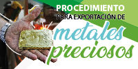 Procedimiento para Exportacion de Metales Preciosos